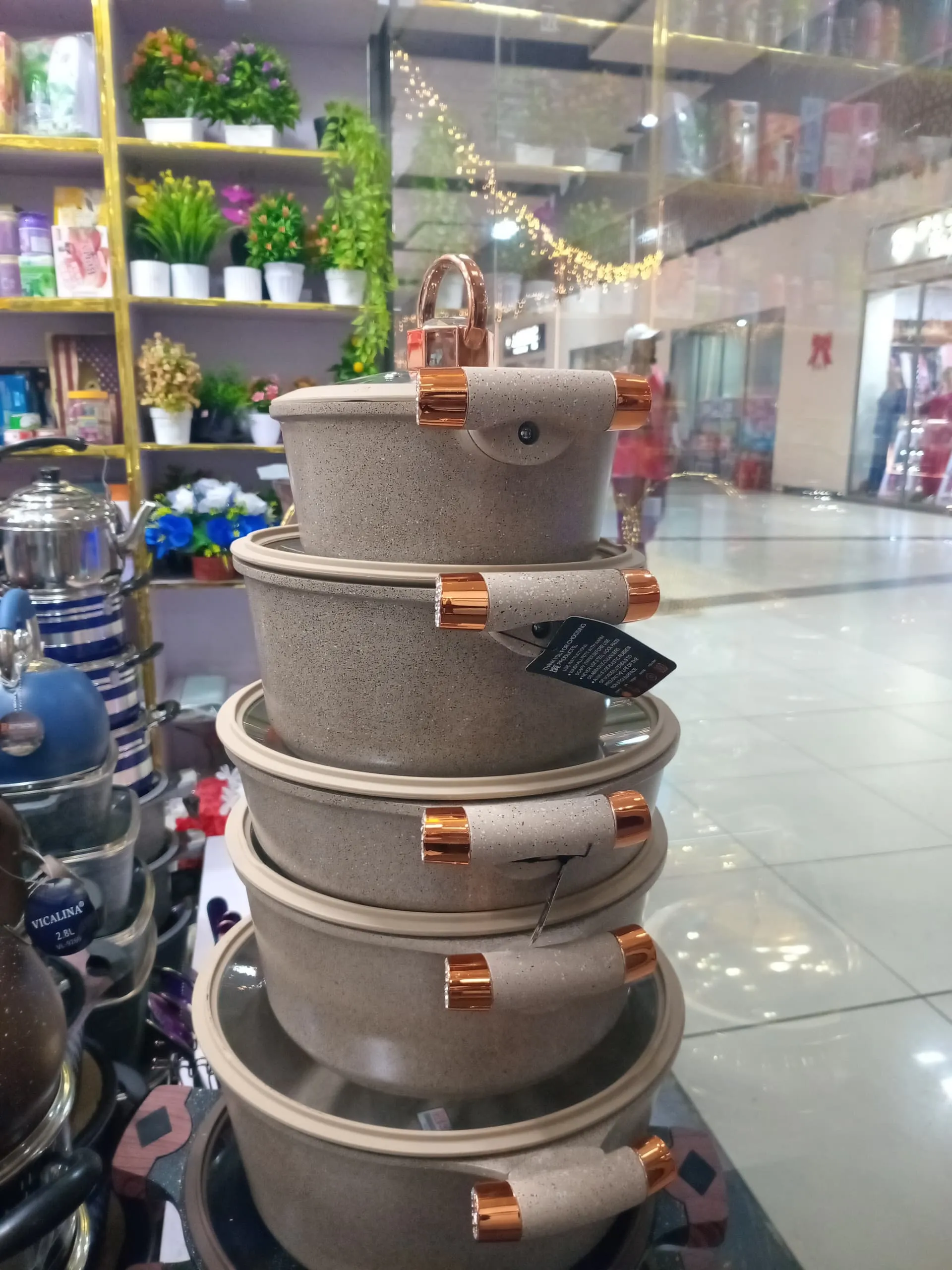 Granite pot set of 10